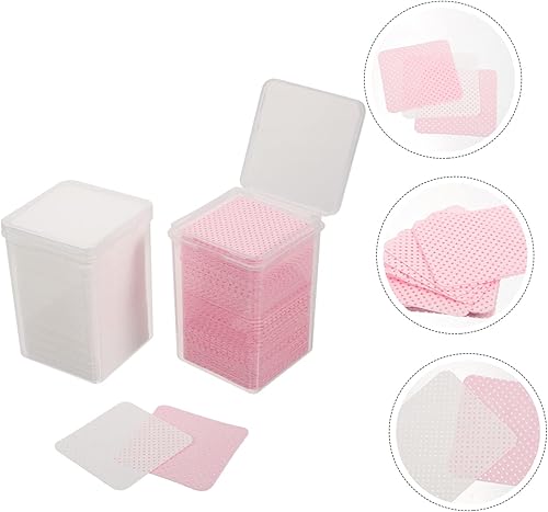 Lint Nail Wipes for Eyelash Extensions and Gel Nails Gentle Makeup Remover Pads