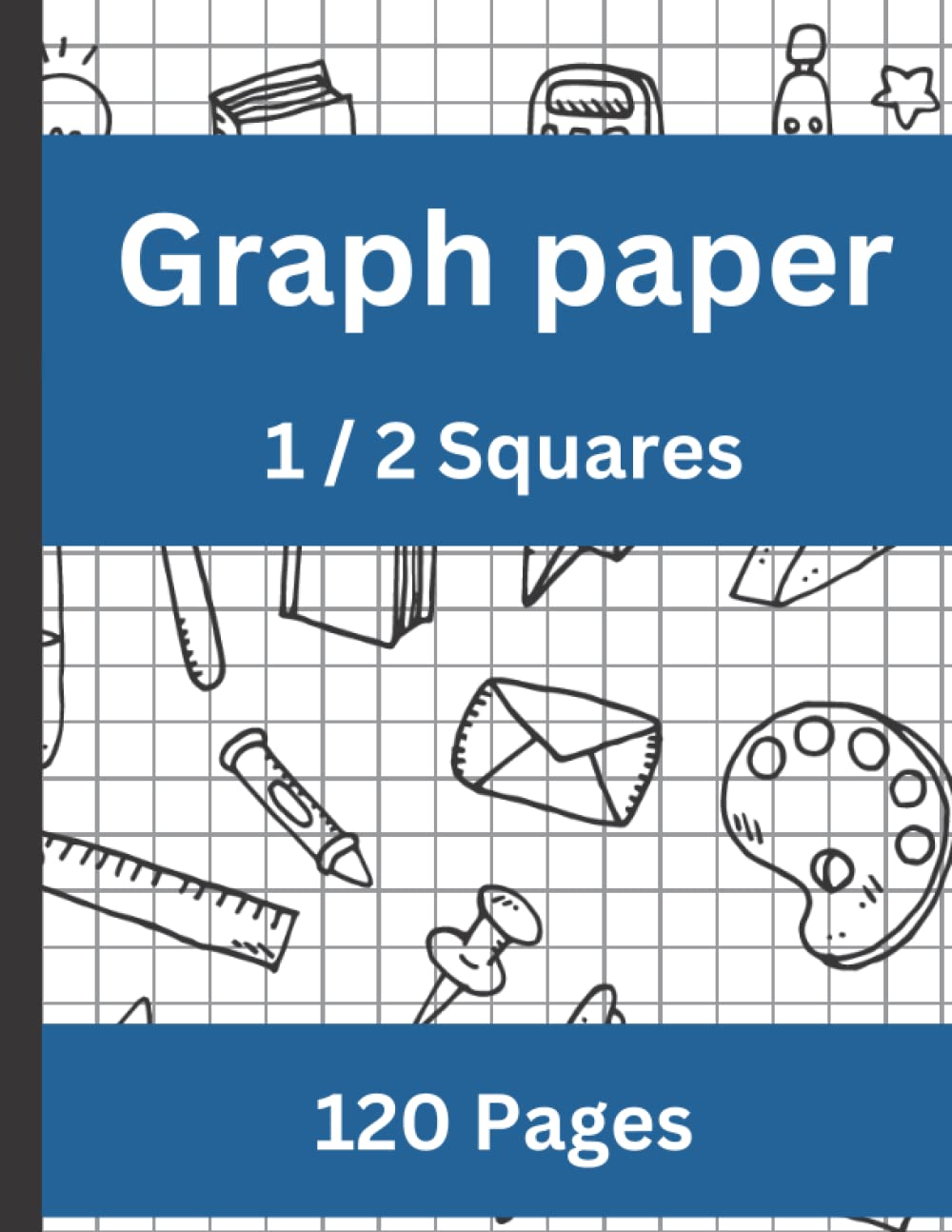 Buy 1/2 Inch Graph Paper Lined Graph Paper Composition / Graph paper for Multiplication / Graph