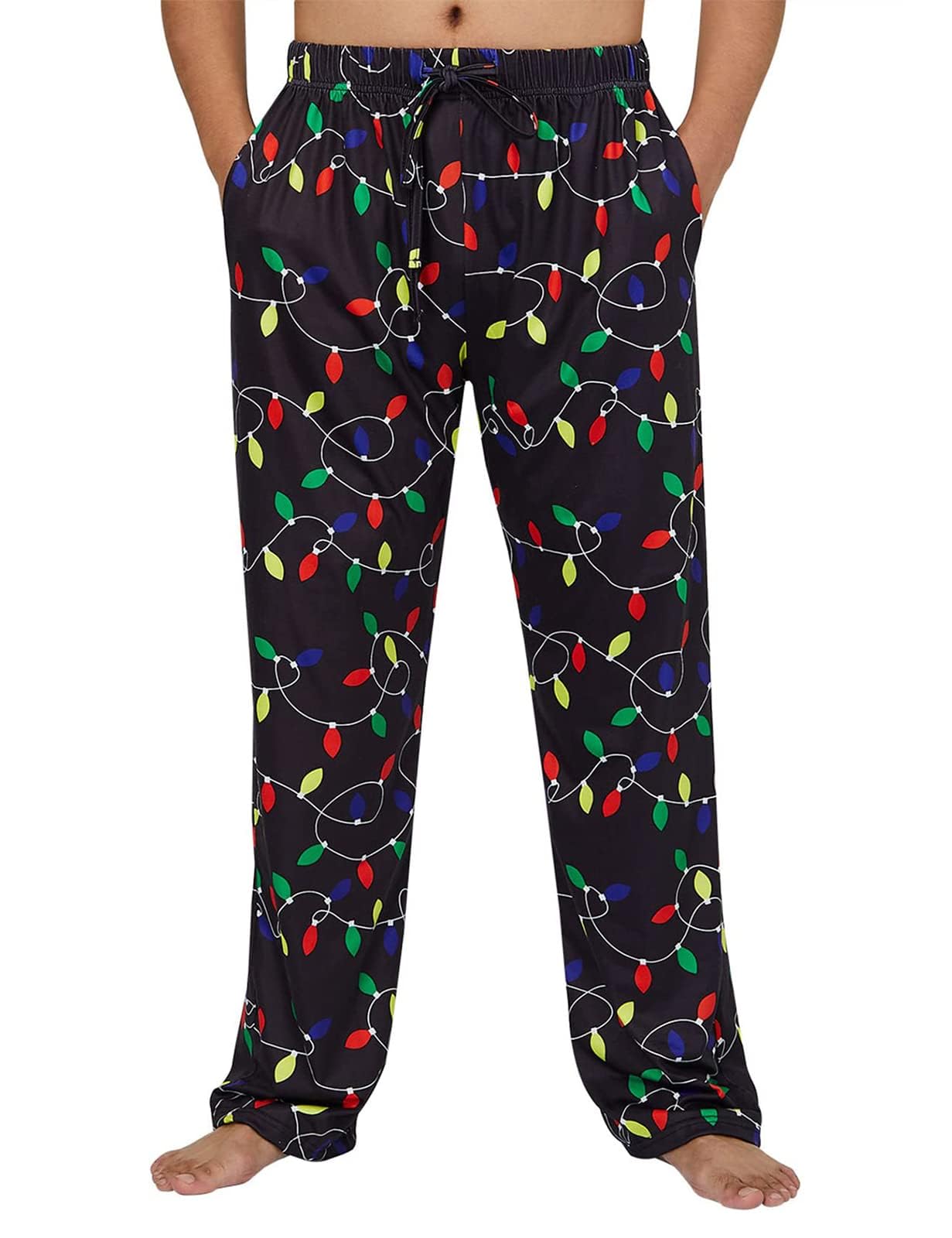 Men Christmas Pajama Pants Men's Pajama Christmas Sleepwear Men Pajamas Christmas Vacation Sleep Pant With Pockets-image-9