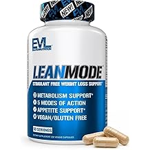 EVL Weight Loss Support Pills - Premium Multipurpose Appetite Metabolism and Fat Loss Support for Men and Women - LeanMode with Green Coffee Bean Extract CLA and Garcinia Cambogia - 50 Servings