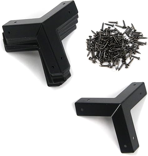 T Tulead Protectores de esquina de hierro en forma de L ligeros, protectores de bordes de esquina para muebles, 1.29 x 0.35 pulgadas, protectores de