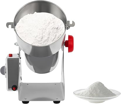 1000g Electric Grain Grinder Mill, 3600W High speed Spice Herb Stainless Steel Pulverizer Powder Machine, Commercial Spice Grinders Electric Machine Grinder for Dry Cereals Grain