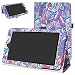 Nook Tablet 7 2016 Case,Mama Mouth PU Leather Folio 2-Folding Stand Cover for 7" Barnes & Noble Nook 7 BNTV450 Andriod Tablet 2016,Mushroom Fantasy