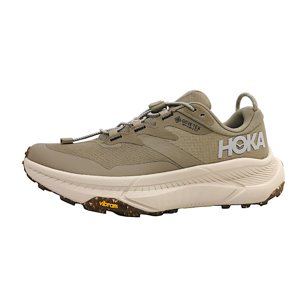 Hoka Women's Transport Gore-TEX Sneaker, Dune/Eggnog 1, 9