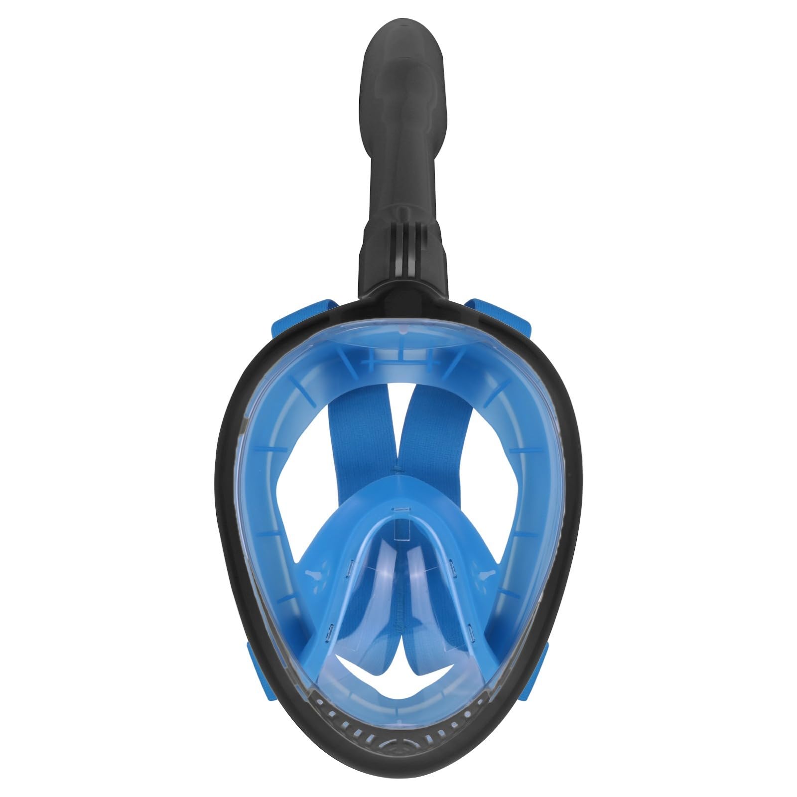 Maschera da snorkeling integrale, anti appannamento, a prova di perdite, panoramica, ampia vista, Dry Top, maschera subacquea con cinghia regolabile per la testa per adulti e bambini, per snorkeling
