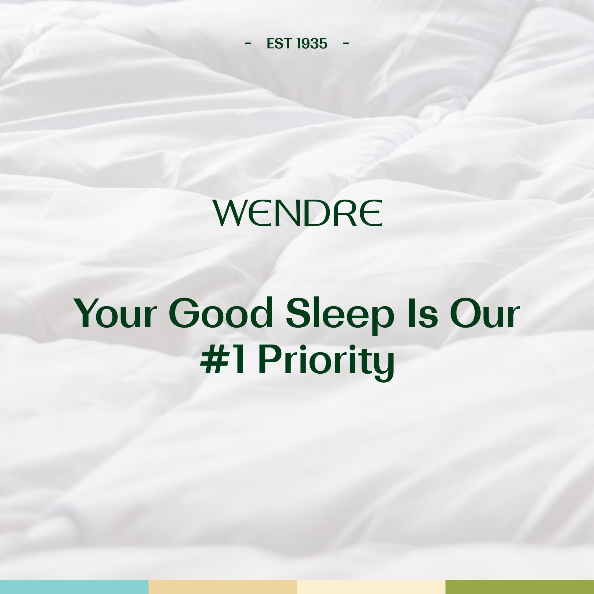 WENDRE Sleep Zestaw 2 Poduszek 80x80 cm - Miękkie, 100% Bawełny Poszycie Percale, Zmywalny - Luksusowe Poduszki na Łóżko - Trwałe, Hipoalergiczne, Certyfikat Oeko-Tex
