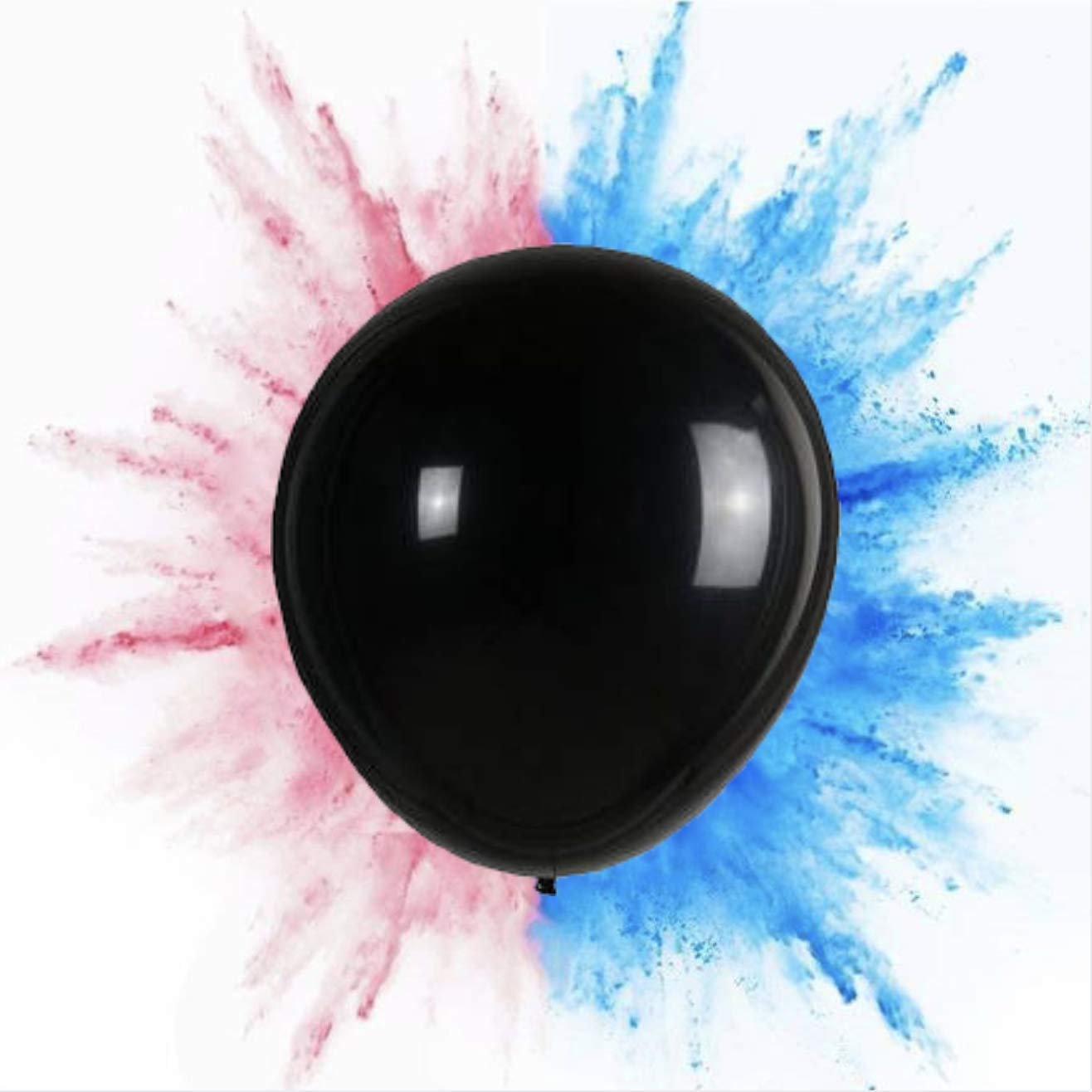 Baby Gender Reveal Balloon Set by Perfect Memories [2x] 36” Black