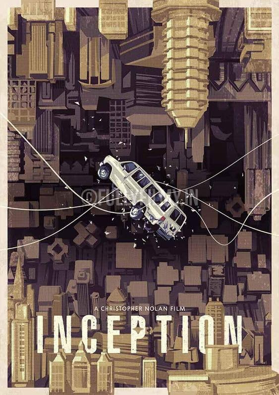 Inception Movie Poster - 12x18 inch Wall Poster 170 GSM Paper