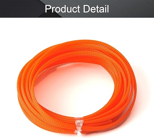 Miniatura 4 de Othmro Funda de cable trenzado expandible de PET de 16.4 pies de ancho, protector de cable flexible de 1/4 pulgadas de ancho, funda de organización