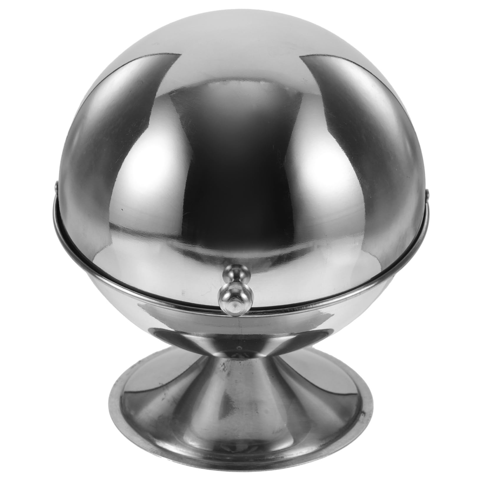 BEBEMOKO Stainless Steel Sugar Cup Cream Sugar Containers Clamshell Condiment Organizer