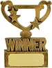 SilverTrophy: Winner Champion Mini Cup Trophy Award for a Winner, Hero, Prize-Winner, Victor, Gold Medal, Strongest, Number 1, Star Ornament Mini Cup Affordable Figurine Prize