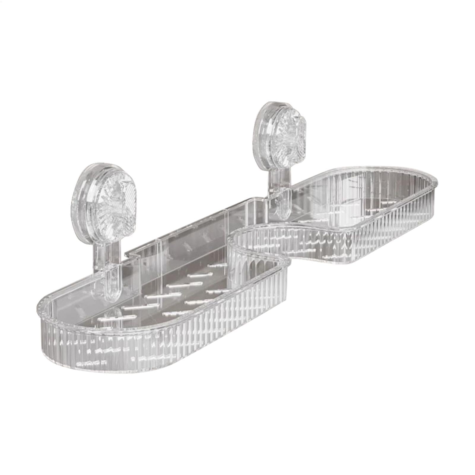 YUANCHUTOP Wall-Mounted Shower Shelf, Suction Cup Faucet Storage Rack, Non-Slip Bathroom, Removable Shower Caddy, Facial Cleanser Holder, Space-Saving Bathroom Storage Solution