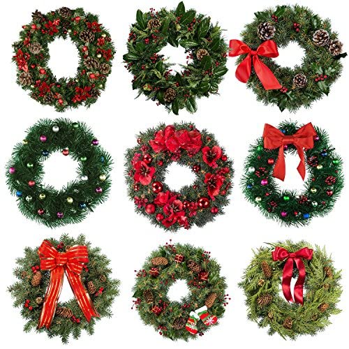2 Pack Christmas Wire Wreath Frame Wire Wreath Making Rings Green For New Year Valentines Decoration (8 Inch) #TOP6