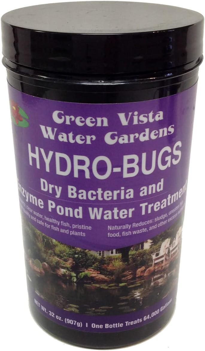 Green Vista Hydro-Bugs Dry Beneficial Bacteria - 5 Pounds - Pond Clarifier - Probiotic Treatment - Reduces Sludge, Fish Waste, Uneaten Food - Improves Water Quality and Clarity