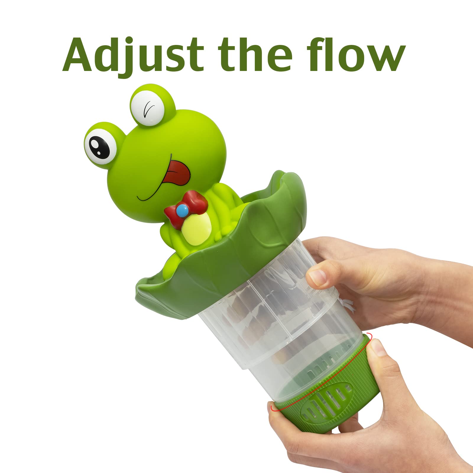 Doli Yearning Flotador flotante de cloro para piscina, para tabletas de 3 pies, rana