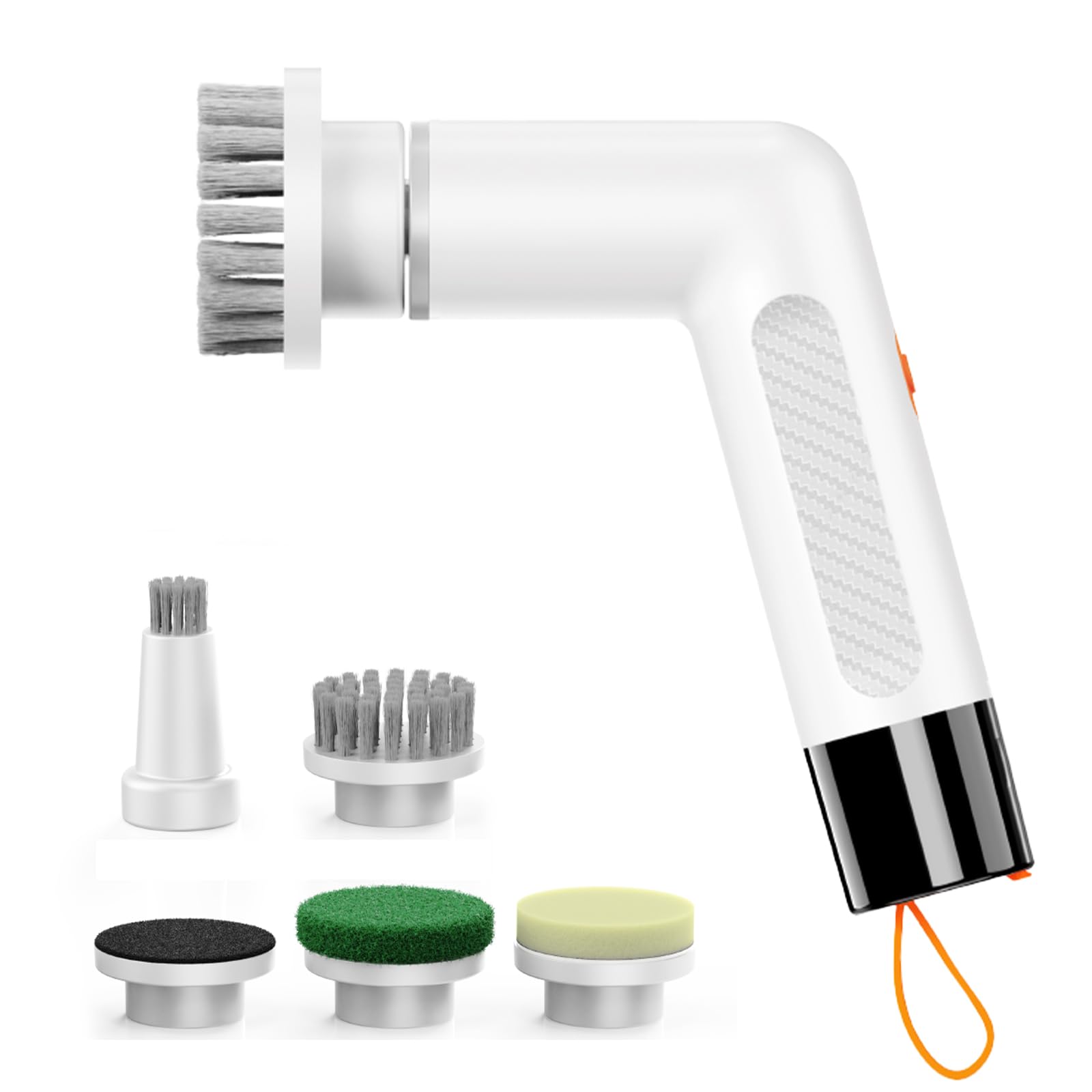 Cordless Electric Cleaning Brush Compact Portable Long-Lasting Battery Powerful Motor Fully Waterproof Perfect for Floors Bathrooms and Car