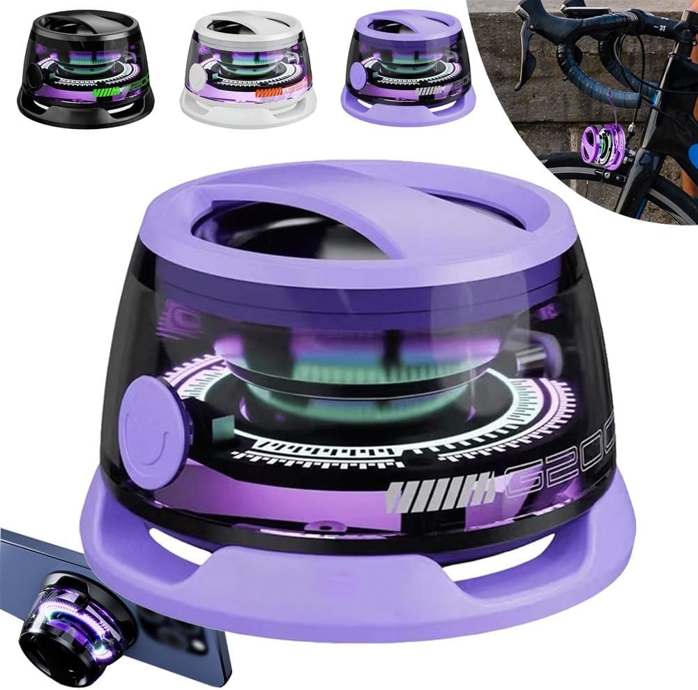 Magnetic Bluetooth Speaker G200 Small Wireless Conduction Speaker Portable Colorful Speakers with Color Light Phone Stand Speakers for
