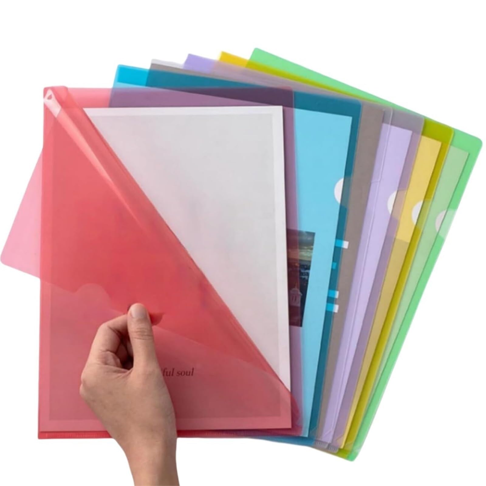 ordner 12er-Pack Transparente Aktenordner, A4-Größe, Dokumenten-Organizer For Verträge, Vertragsschutzhülle For Schule, Büro Und Zuhause aktenordner