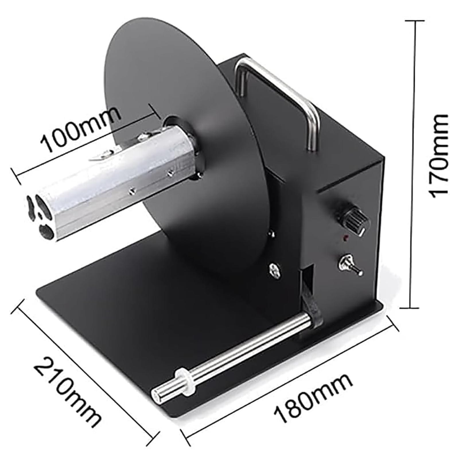 TsoLay Rébobinateur Automatique D'étiquettes, Machine De Rebondissement Bidirectionnel D'étiquettes, 1-8in / S Vitesse Réglable, Plage De Noyau 38 / 76mm, Idéal pour Les Étiquettes De Vêtements