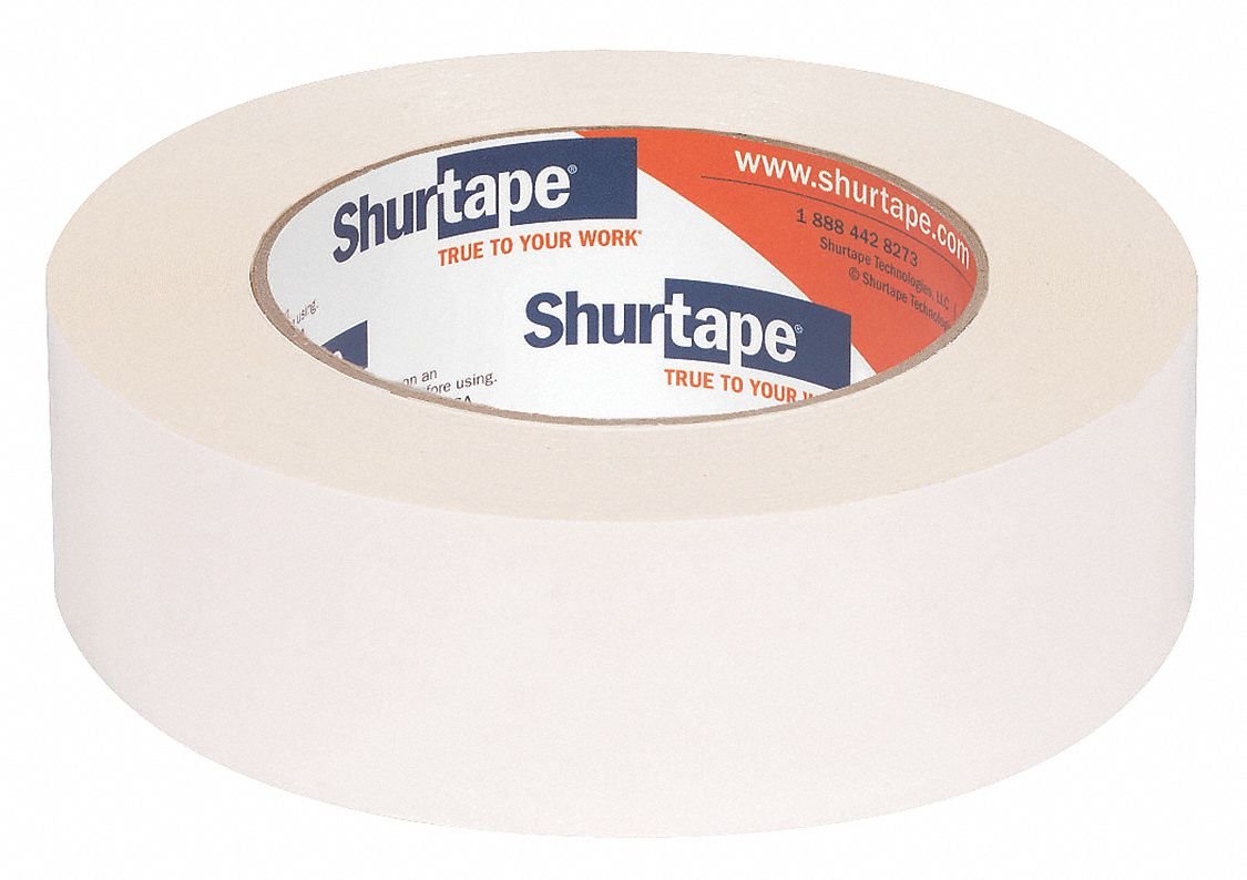 Paper Double Sided Masking Tape, Rubber Adhesive, 5.00 mil Thick, 36mm