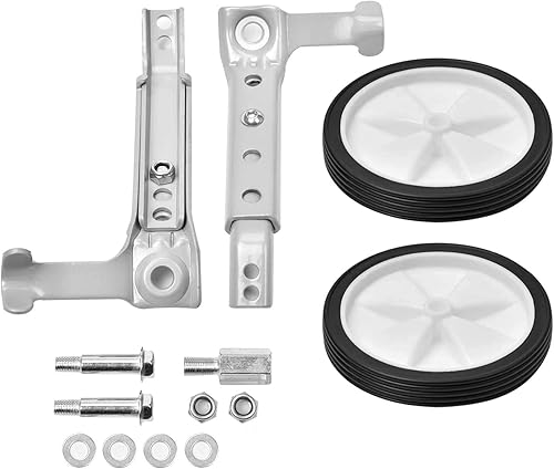 Miniatura 9 de Par de ruedas de entrenamiento de bicicleta, aptas para velocidad variable para niños, con kit de montaje, para bicicletas de 18, 20 y 22 pulgadas