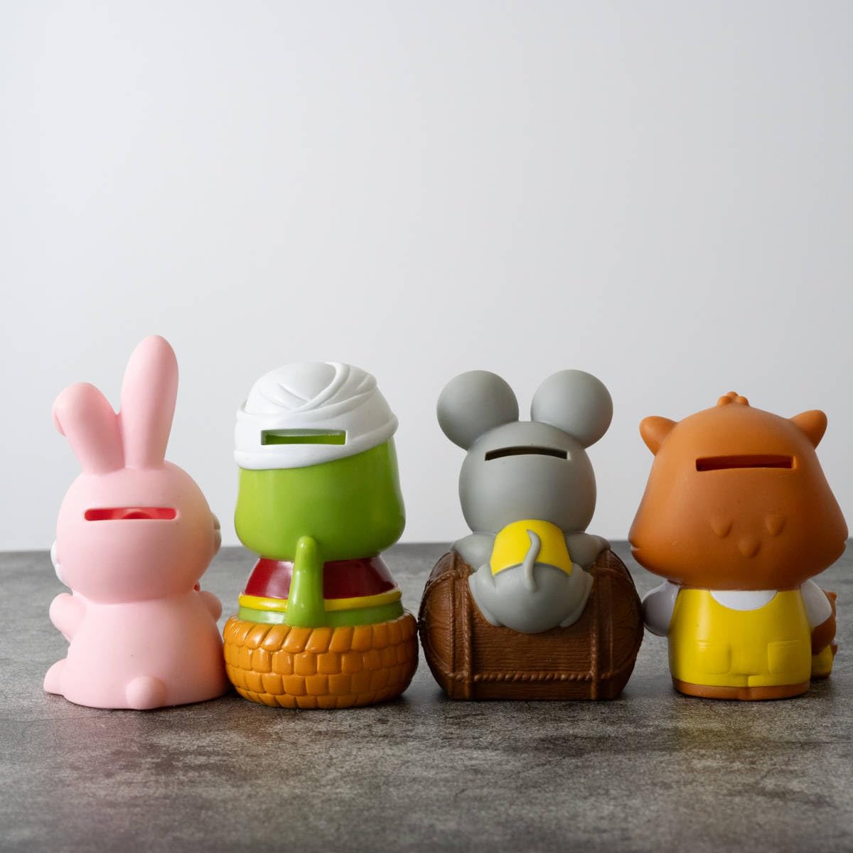 Amazon.co.jp: レトロ 当時物 7個まとめて 農協 JA 干支 貯金箱 亥 辰