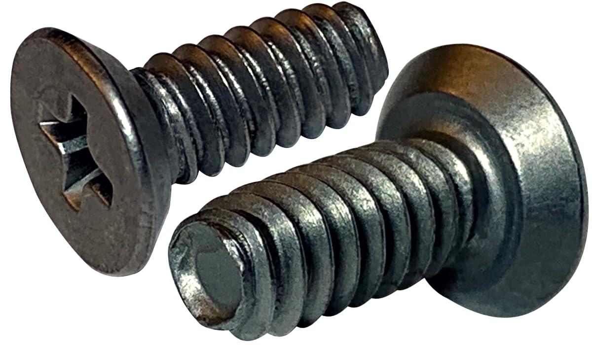 #6-32 x 1/4" Trilobe Thread Forming Screws for Metal/Phillips/Flat Undercut Head / 410 Stainless Steel (1000 pcs)