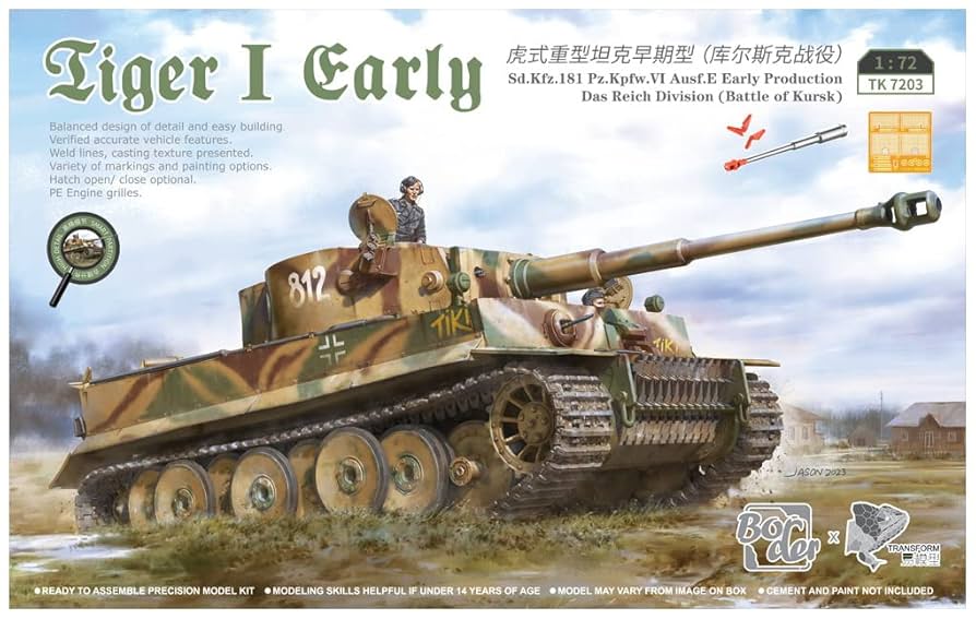 Amazon | ボーダーモデル 1/72 ドイツ軍 ティーガーI 初期生産型
