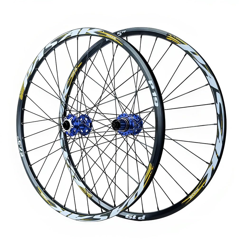 Set Di Ruote for Mountain Bike 26/27.5/29'' Freno A Disco MTB Cerchio In Lega A Doppia Parete QR Mozzo 32H Cassetta 7-12 Velocità
