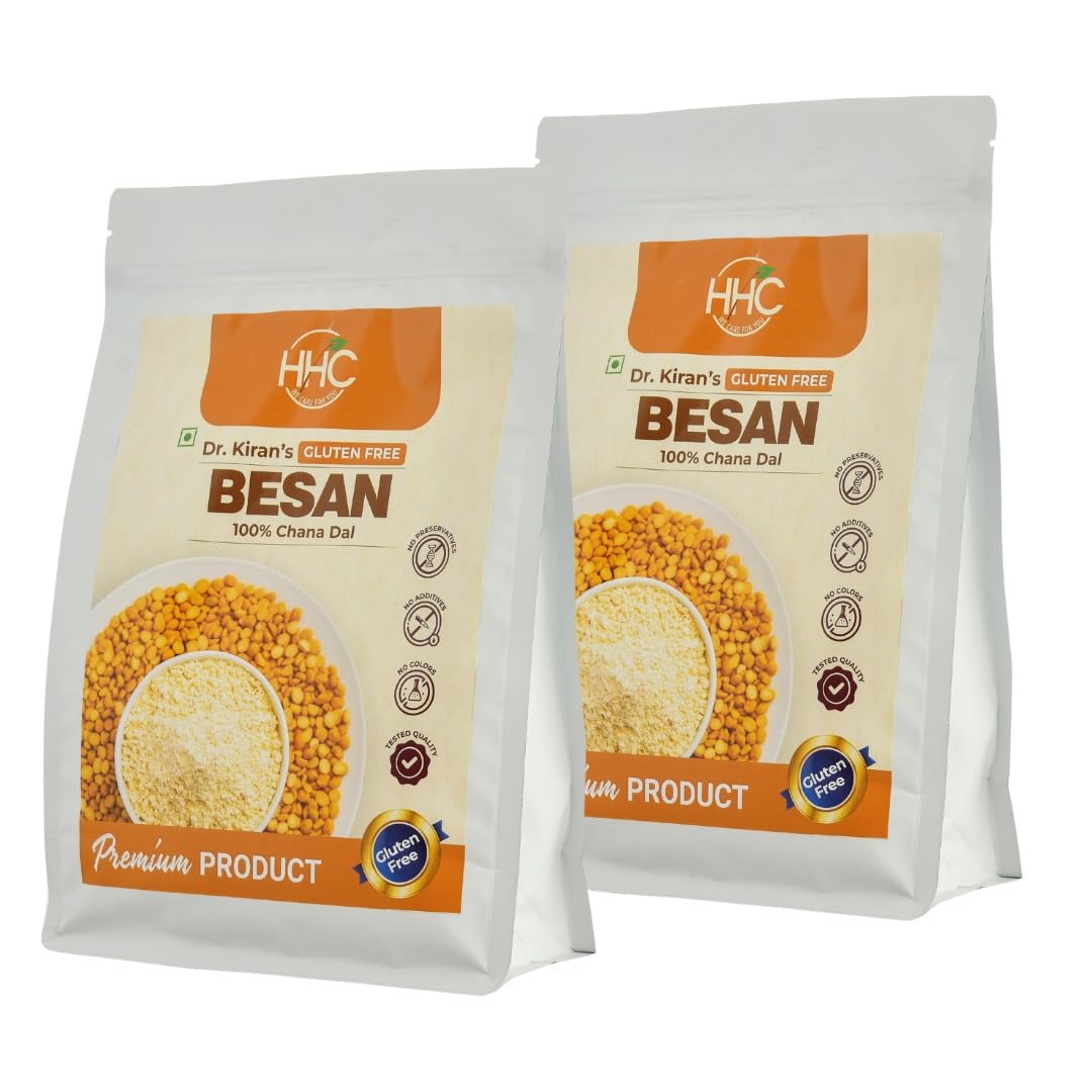Dr. Kirans Gluten Free Besan | Wheat-free Combo Pack Of 2 (Each pack 900 grm) Chickpea Flour | Gram Flour | Pure Chana Dal Handmade Besan for Making Dhokla | Chila | Pakora | Mysore Pak | Besan (B08XK1TTHK) Amazon Price History, Amazon Price Tracker