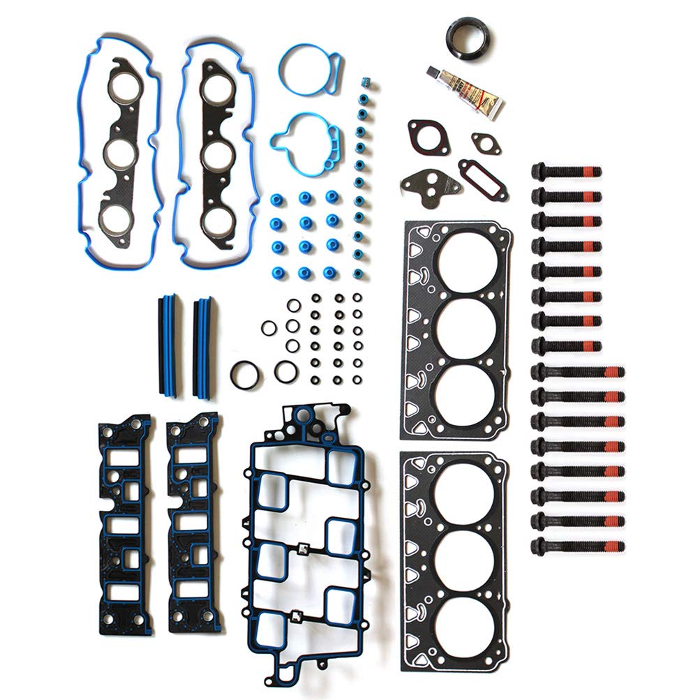Cylinder Head Gasket Set W/Head Bolts Fit for Buick Lacrosse 3.8L,for Chevrolet Impala 3.8L,for Oldsmobile 88 3.8L,for Pontiac Bonneville 3.8L Replace HS9917PT-3,HGS3144