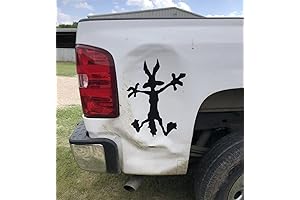 Fun Cartoon Coyote Vinyl Dent Fix Car Decal for Cars or Trucks