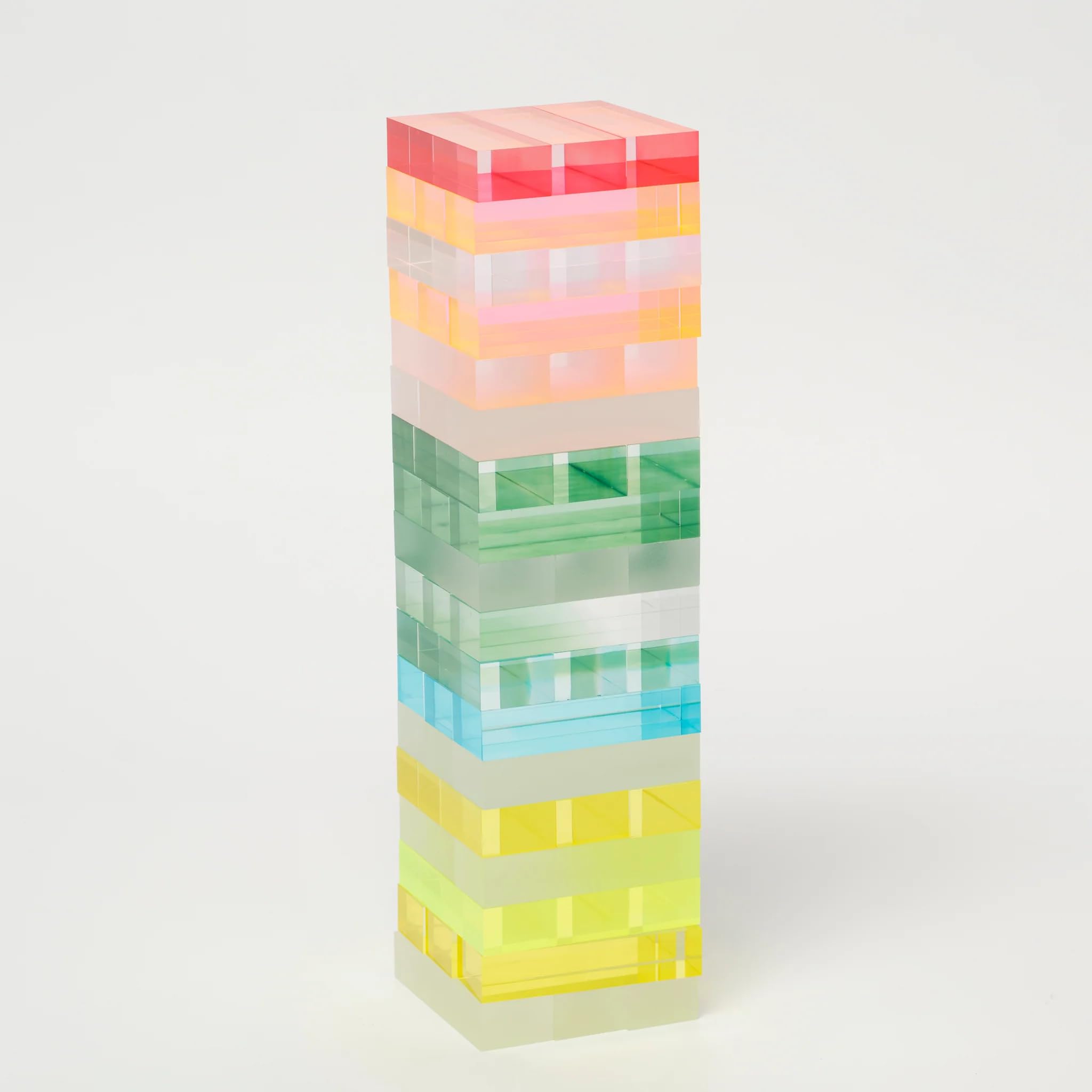 Lucite Jumbling Tower | Ombre Sherbert