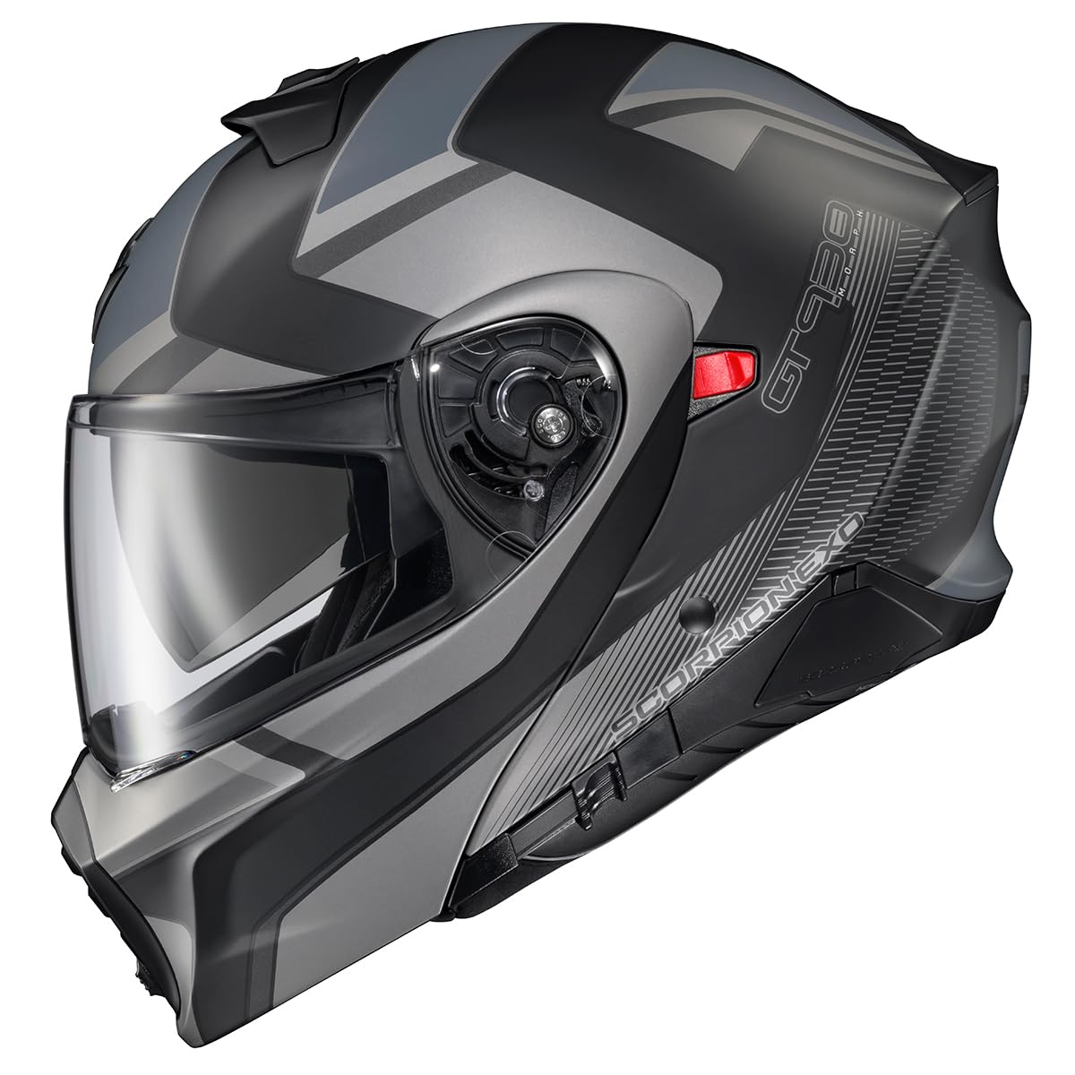 ScorpionEXO GT930 Open Full Face Transformer Adult Motorcycle Helmet Bluetooth Ready Speaker Pockets DOT ECE P/J Approved Morph (Phantom - 3X-Large)