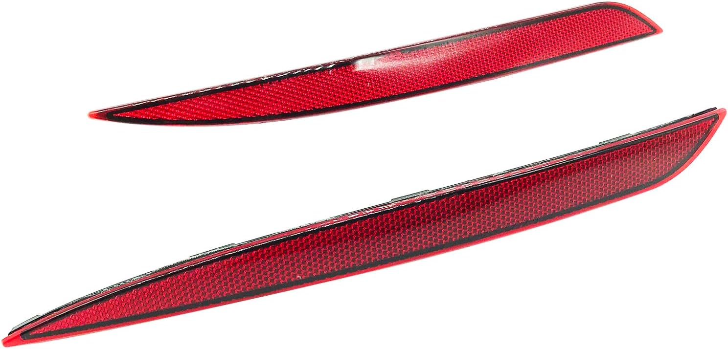 Replacement Tesla Model Y 2020-2023 Reflector Rear Bumper Red Marker Lights Lens Trim (Left & Right) (Tesla Model Y 2020 2021 2022 2023)