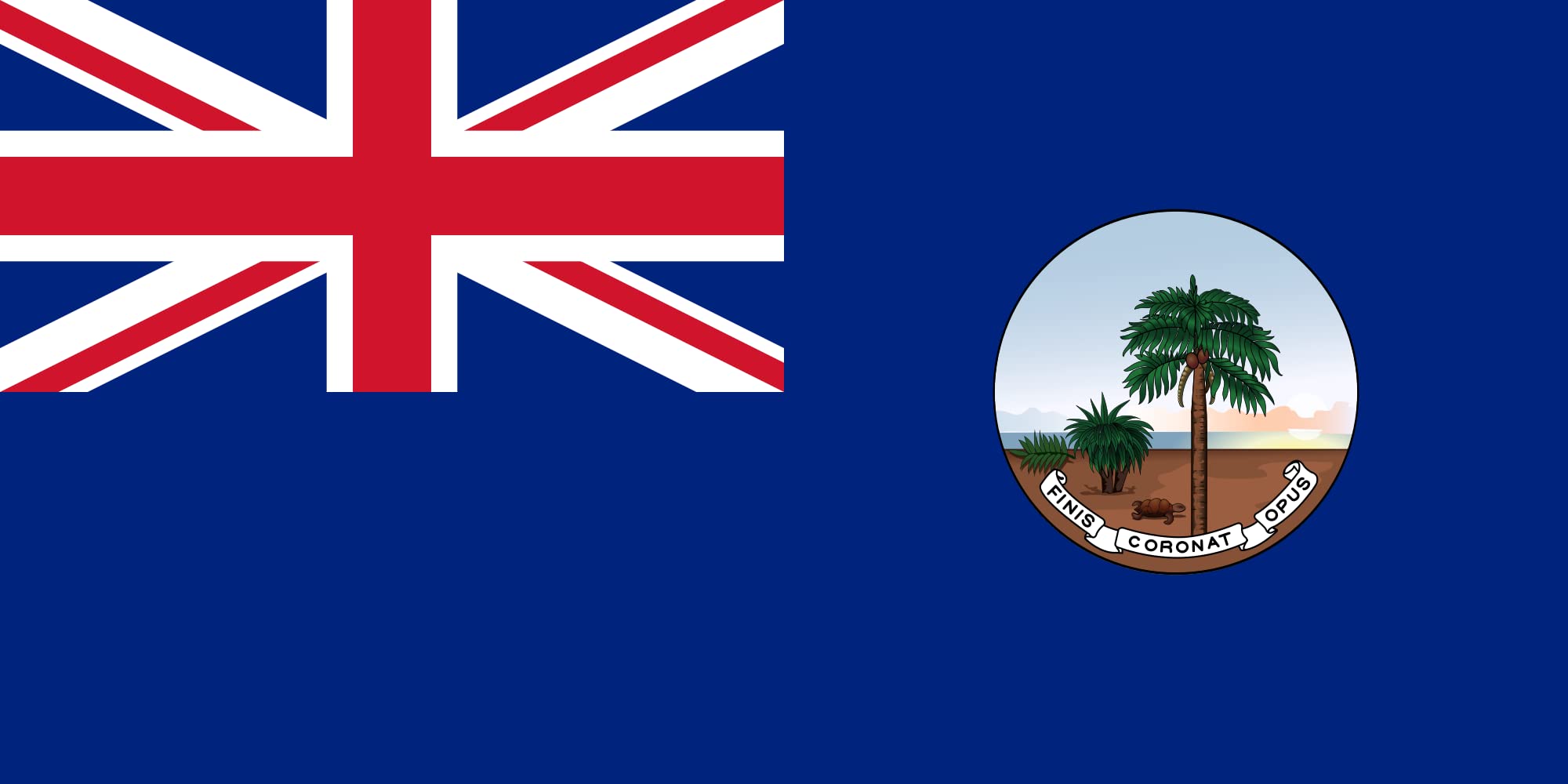 Drapeau Seychelles 1903–1961 reproduction vectorielle grand format