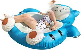 VEKETE Floating Objects in The Pool Super Large Inflatable Water Floating Row with Handle Cartoon Pool Bed Beach Surfing Air Cushion Lounge Chair