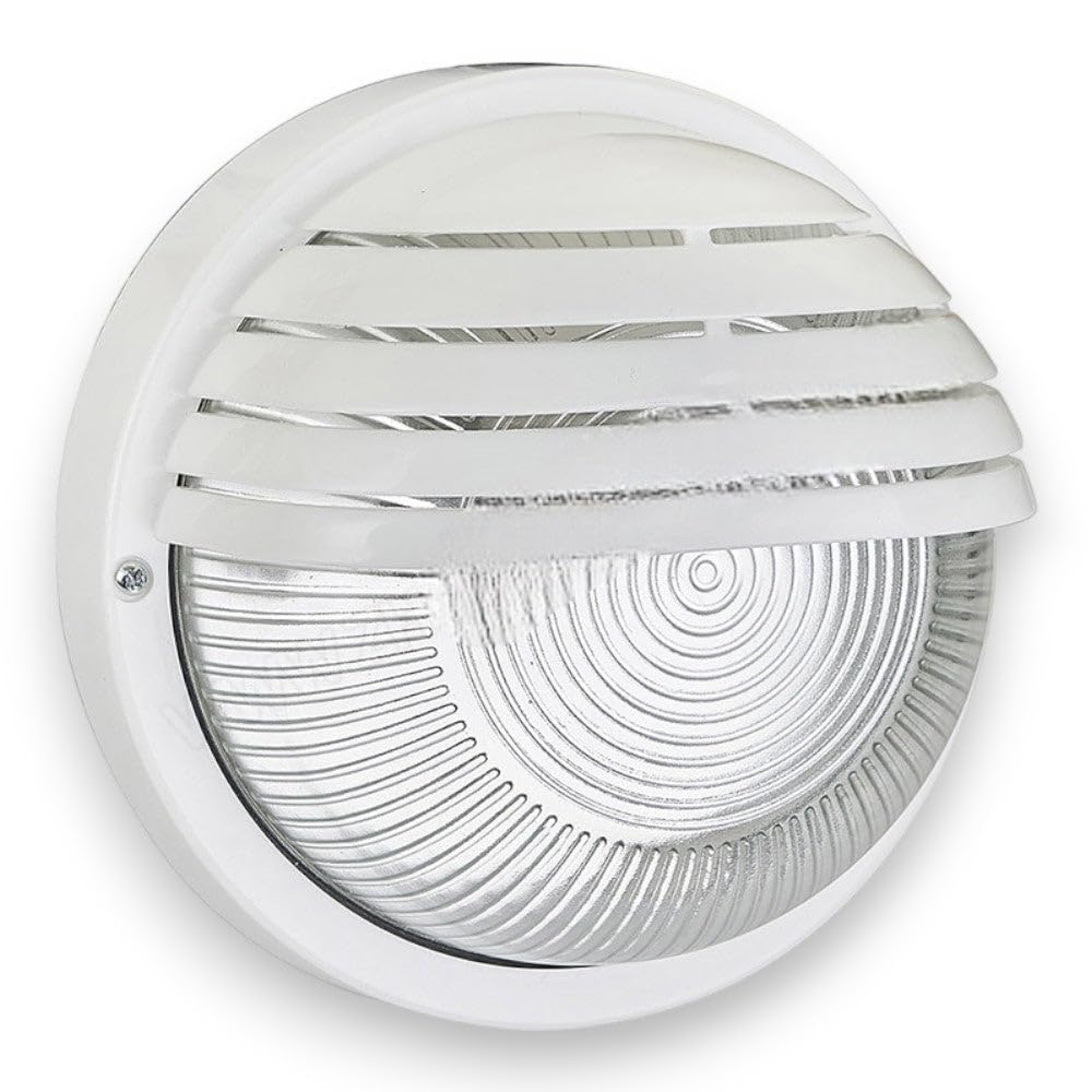 Applique plafoniera Tonda Illuminazione Esterna - Nero