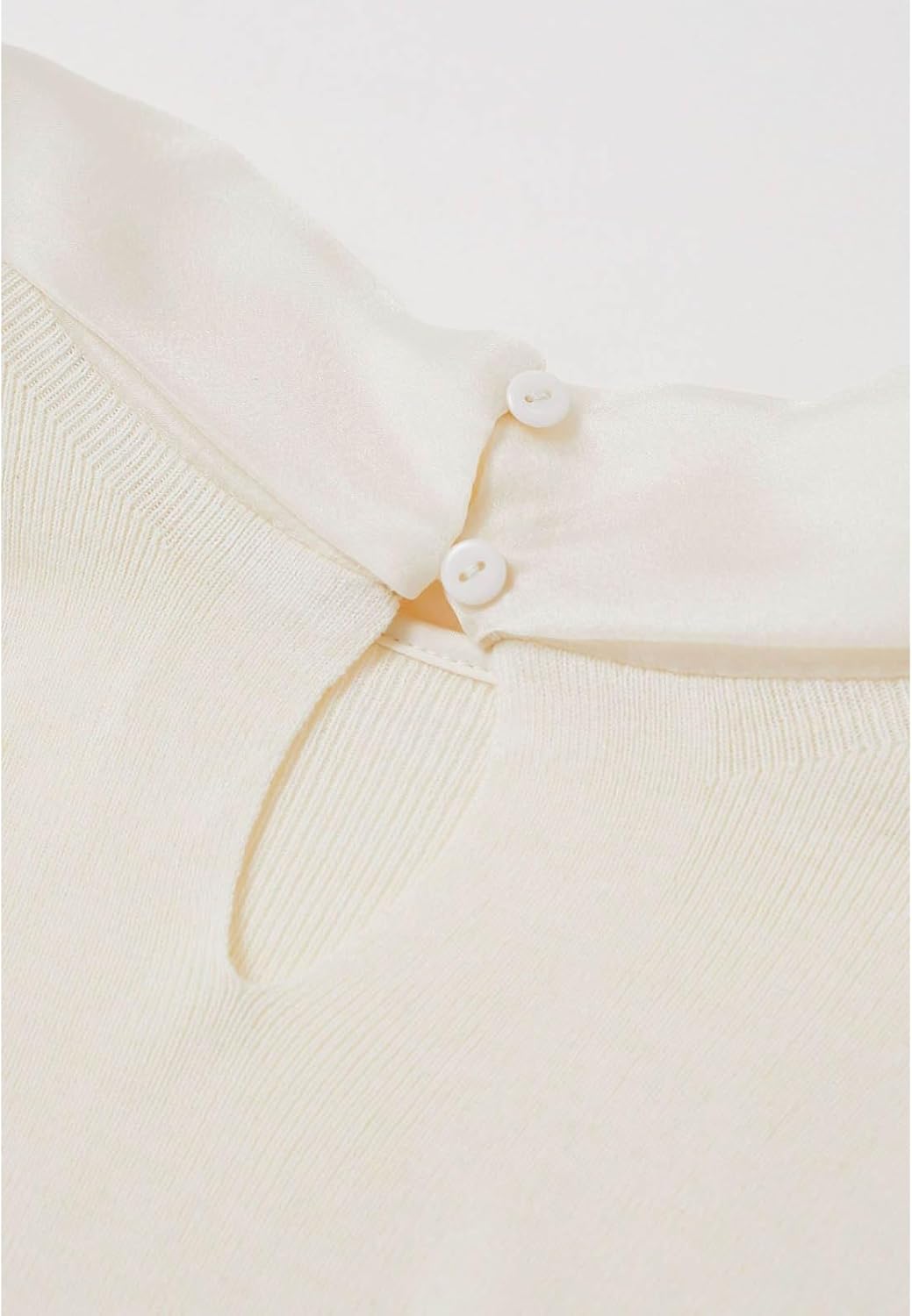 CHICWISH Women Organza Bowknot Neck Knit Top Long Sleeve Elegant Slim Fitted Fall Casual Solid Pullover Tops - Image 7