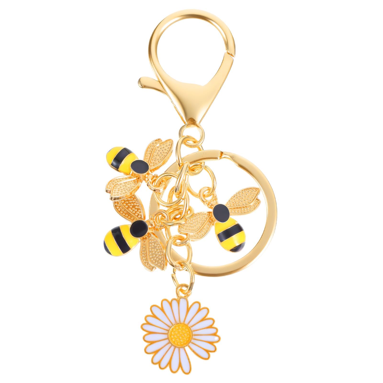 Bee Keychain, Handbag Charms for Women, Bee Daisy Hive Keychain, Cute Bag Charm for Women, Adorable Creative Keyring, Purse & Backpack Accessories-image-40
