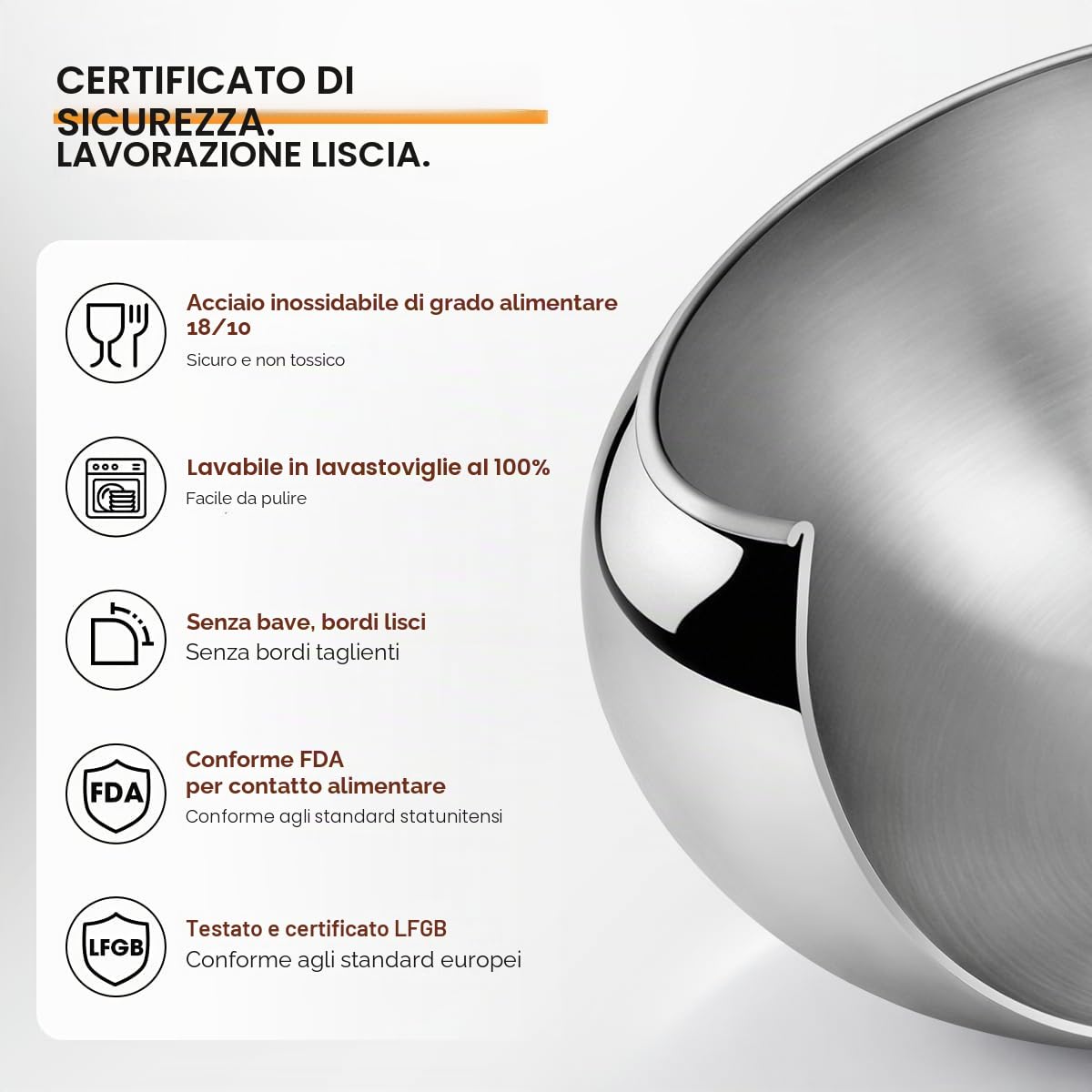 Aieve Rivestimento per snack compatibile con mixer a testa inclinabile per preparare mandorle ricoperte di cioccolato, pistacchio, arachidi, fragole liofilizzate, uvetta, noci