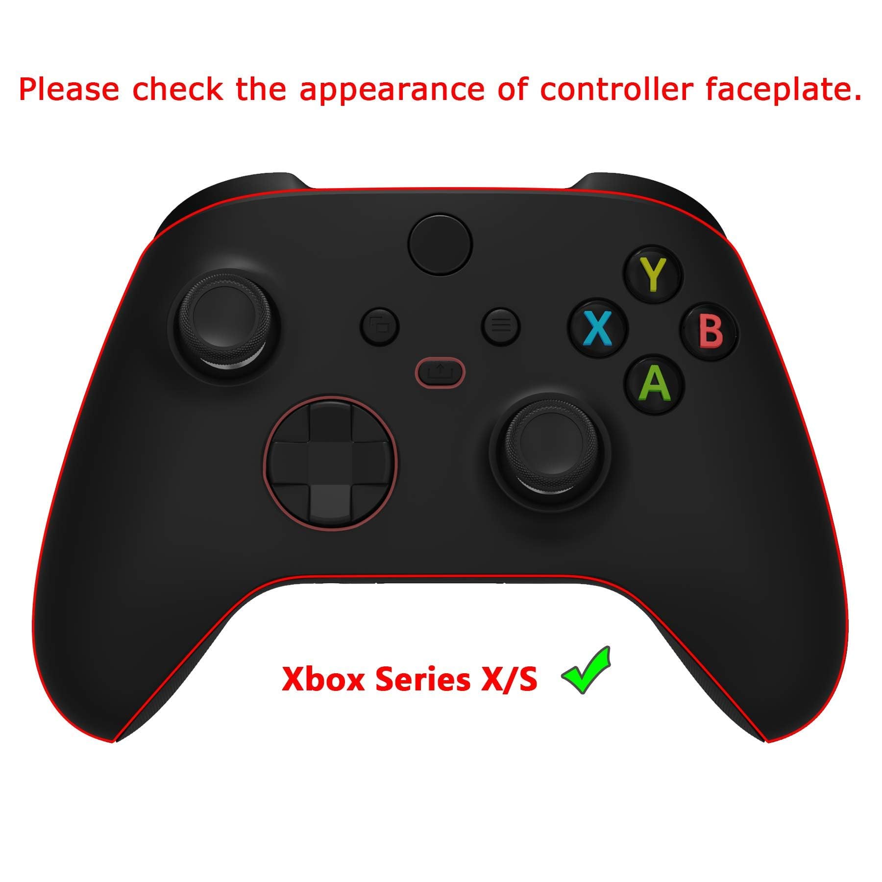 eXtremeRate Flexor Gumowane uchwyty szyn bocznych, zestaw zatrzymania spustu do kontrolera Xbox Series X/S, ergonomiczne, do kontrolera Xbox Core, teksturowane, kameleon, zielony, fioletowy