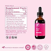 Vista 4 de Mountain Meadow Herbs Maxi-Milk - Soporte líquido natural para la lactancia para aumentar la producción de leche materna de forma rápida y efectiva
