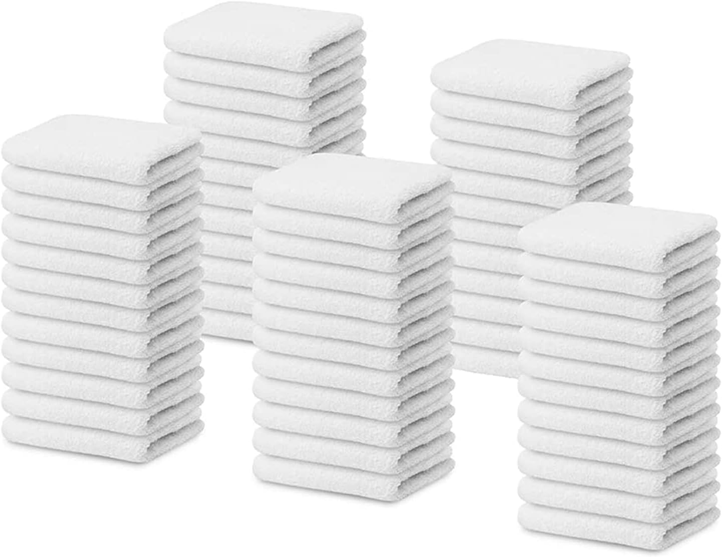 TOALLA 100 Cotton Terry Towel Cleaning Rags White 14'x17'Pack of 60