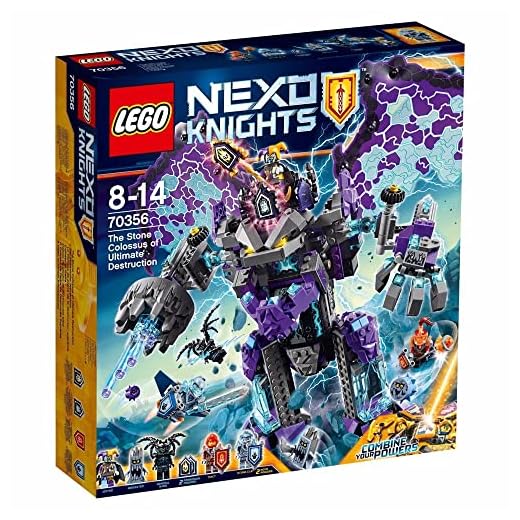 Lego 70359 Nexo Knights Lance gegen Lightning . 2 LEGO Nexo Knights 70356 - Der stürmische Steinkoloss