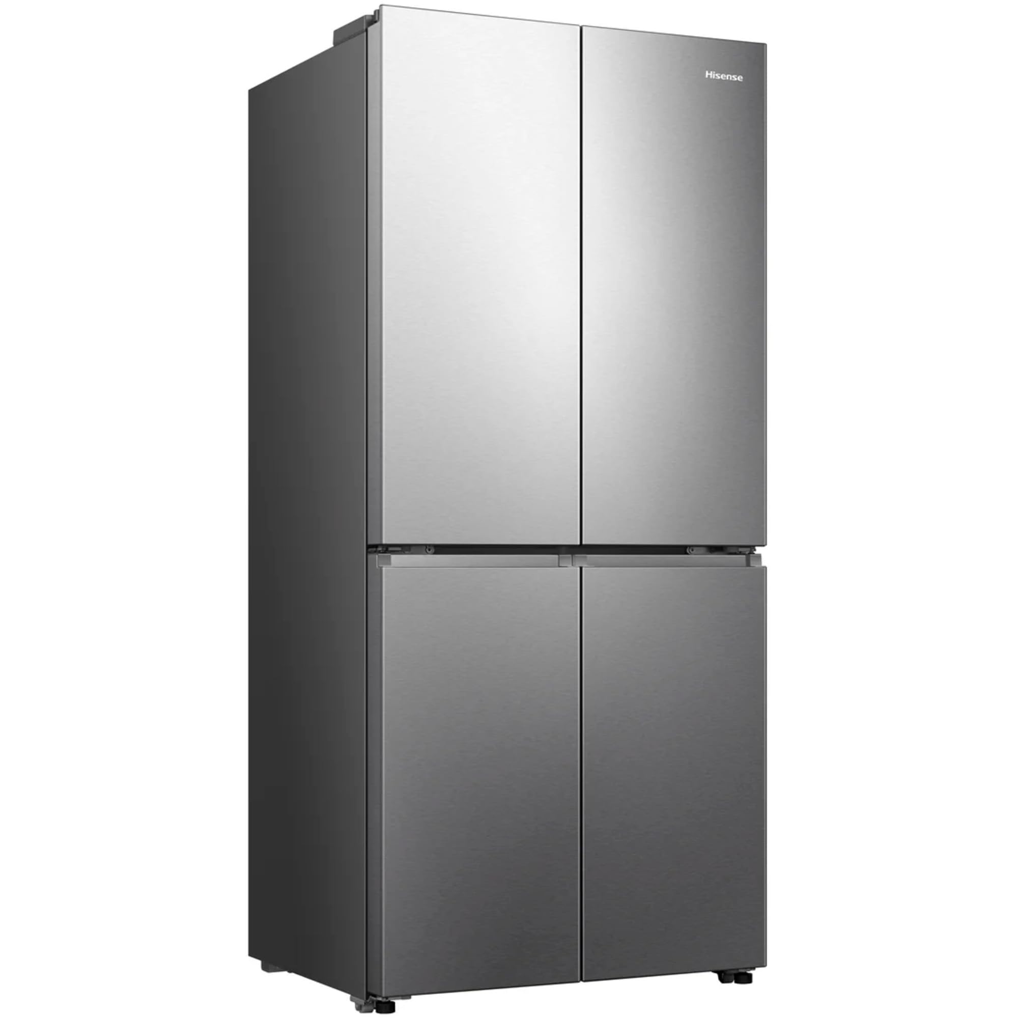 Hisense Fridge Freezer PureFlat side-by-side doors, Silver Stainless Steel finish