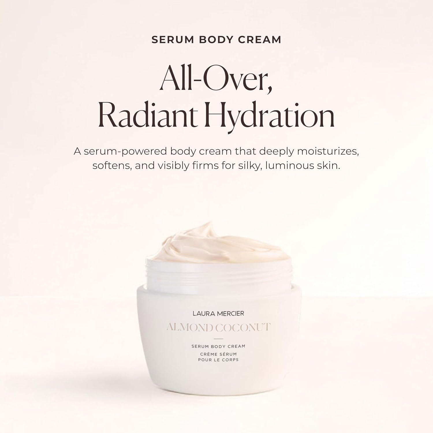 Laura Mercier Serum Body Cream, Moisturizing Serum-Infused, 48HR Hydration, Improves Skin Barrier, Soothes Dry Skin, Shea Butter and Squalane Intensely Nourishes, Bath & Body Set - Image 2