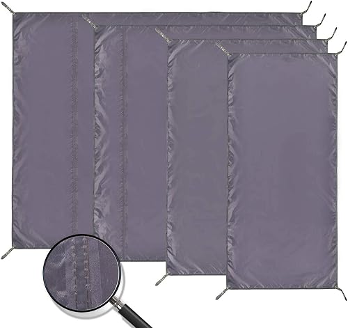 Miniatura 5 de Lona impermeable REDCAMP para acampar, de 91x210cm, 139x210cm, 180x210cm, 208x208cm, 241x210cm, toldo multifuncional 4 en 1 de gran espacio de