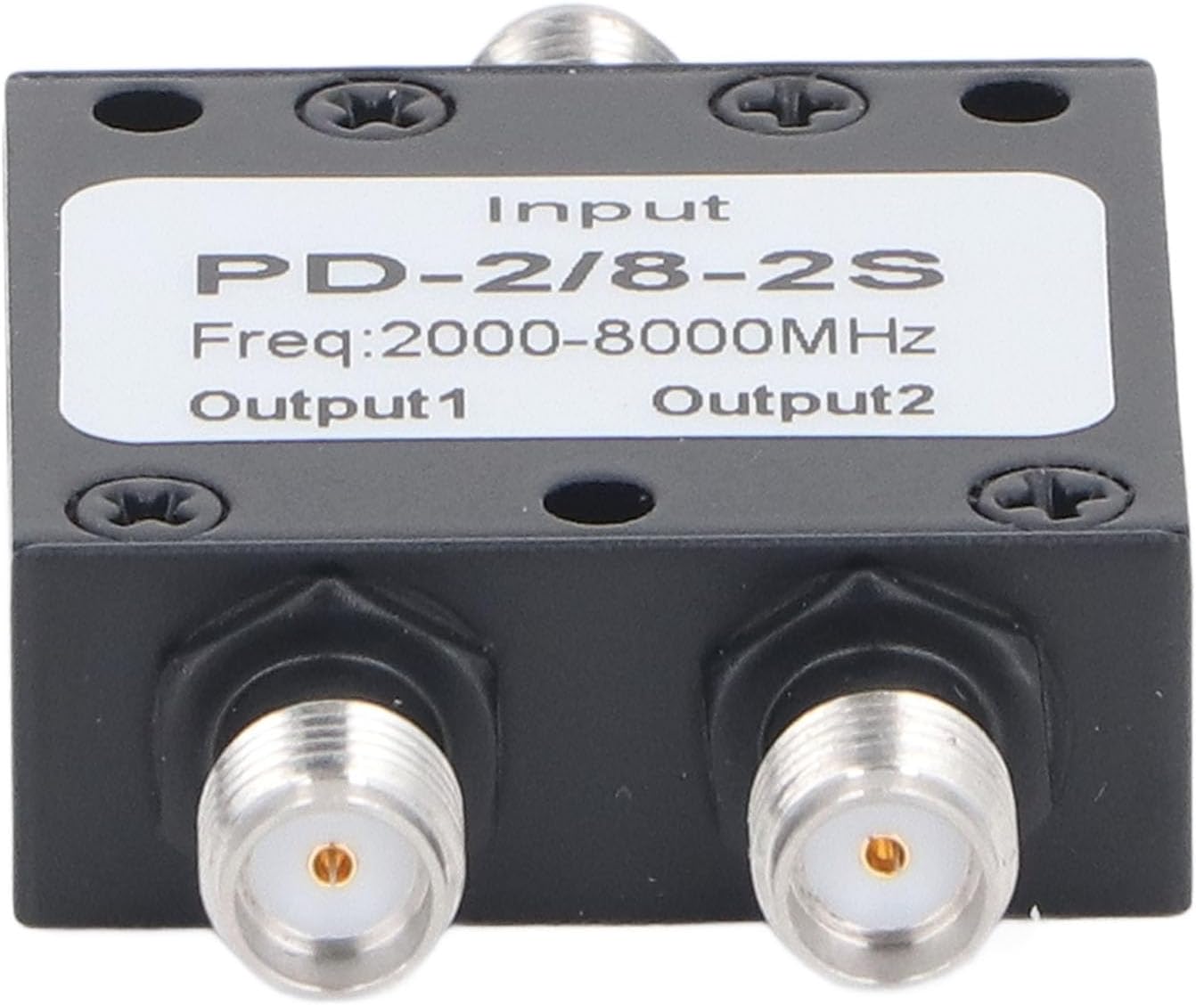 ViaGasaFamido 2 Way SMA Power Splitter, 2 to 8GHz Low Insertion Loss High Isolation RF Divider for Antenna System, Easy Connection, Construction for RF Measurement Components