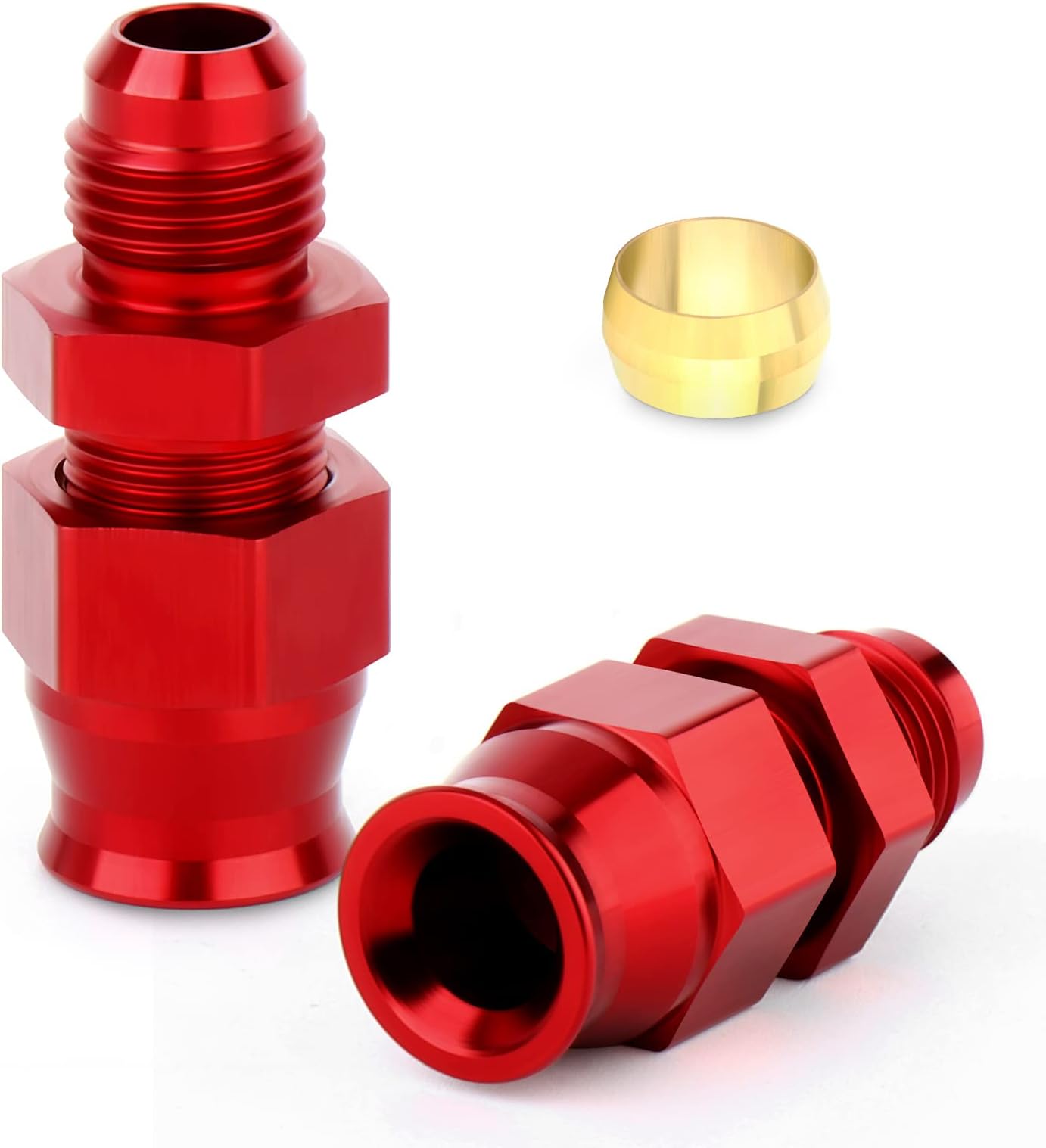 6AN Male Flare to 5/16 Tube Hose Fitting Adapter Fuel Hard